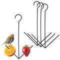 3 Pcs Birds Feeders for Outdoors Hanging Orange Jelly Fruit Holder for Birds with Hook Black for Easy Hang for Garden Yard Patio Deck, Attracts Wild Birds for All-Season Outdoor Use
