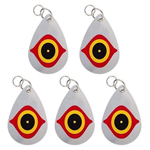 5 Pack Scare Eye Deterrent, Predator Eye for Birds | Hanging Devices to Keep Birds Away from Barns, Gardens, Windows, Warehouses - size: 5 Pack