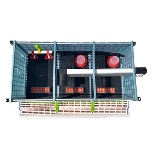 Hatching Time 9.5" Chick Brooders – Stackable or 2-Section Options with Automatic Heating, Modular Design, Easy to Clean, Ideal for Quail, Pheasant, and Baby Chicks (3 Layer) - style: 3 Section, 3 Layer