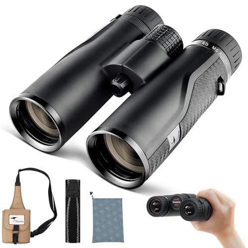 Premium ED HD Binoculars 8x42 for Adults, Waterproof & Fogproof with Magnesium Alloy Body, BAK4 Prism - High Power Binoculars for Bird Watching, Hunting, Travel & Outdoor Sports, Compact - size: ED8X42