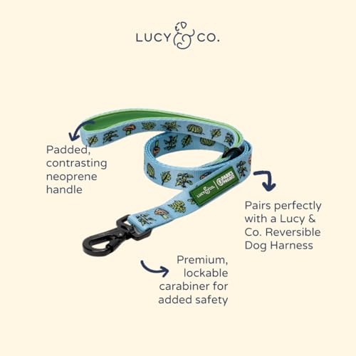 Lucy & Co. x Parks Project Feel the Earth Breath Dog Leash, Durable Matching Dog Lead with Heavy Duty Hardware, Small - color: Feel the Earth Breath, size: Small