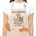 Kitty Biscuits Bakery Sourdough Apron for Women with Pockets - Funny Bakers Apron, Unique Sourdough Gifts for Women & Bread Bakers, Adjustable Kitchen Apron for Mom, Mother’s Day Baking Gift - B10 - color: Kitty Biscuits Bakery