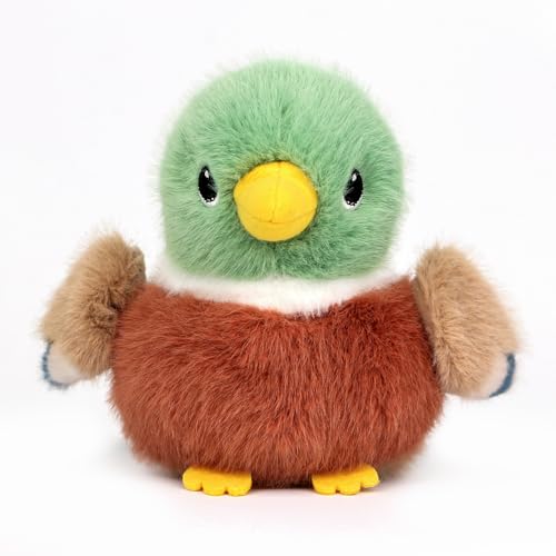 Mallard Duck Stuffed Animal 4.7 Inch Realistic Cute Plush Toy, Cute Mallard Duck Plushie Christmas Birthday Valentine's Day Gift for Kids Girlfriends - color: Mallard