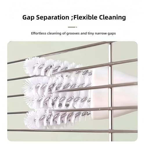2 Pack Oven, Stove & BBQ Cleaning Brush Set with Scraper Heads, for BBQ Grates, Kitchen Crevices, Oven Racks and Bird Cage Dead Corner Gap Brush