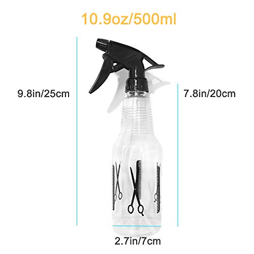 Avenoir Adjustable Mister Spray Bottle 500ml | Adjustable Nozzle for Fine or Strong Mist. Great for Hair, Plants, and Home Cleaning. Durable, Leak-Proof, Easy to Use - color: 500ml Bottle