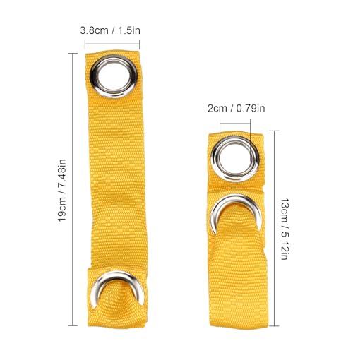 Yellow Tie Cord Hitches, Leash for Game Fowl, Chicken Strap for Poultry, Egg Homestead Strap Tie Cord, Leash for Game Fowl Birds Calsas para Gallos Hitch, Chicken Supplies Accessories (24)