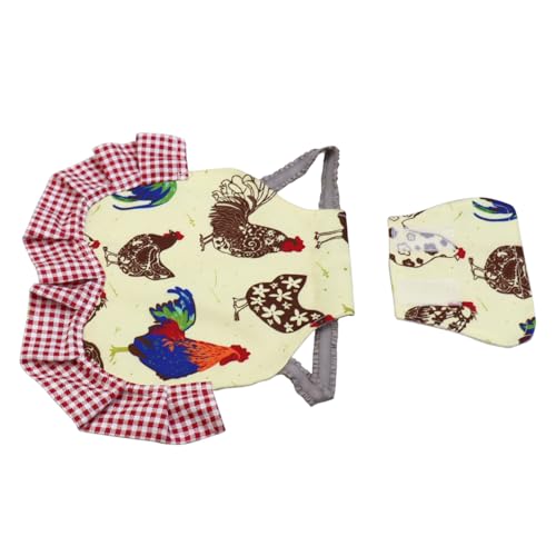 Chicken Saddle with Neck Protector Aprons for Hens Neck Protection Poultry Back Feather Protection