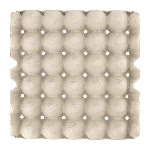 20 PCS 30 Count Gray White Egg Cartons, 12x12x2Inch Paper Pulp Egg Crates, Cardboard Egg Cartons for Egg Packing Storage