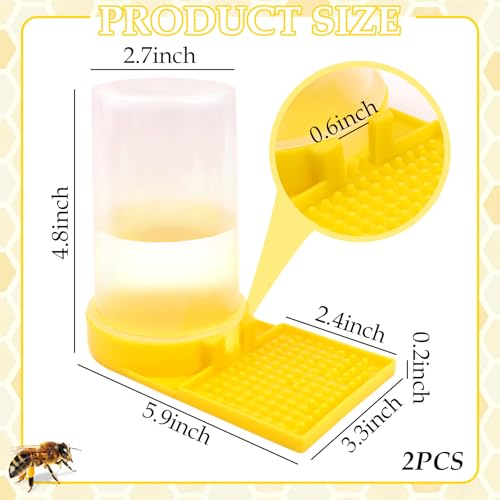 2PCS Bee Waterer Station, Beehive Water Feeder, Outdoor Quail Waterer for Garden Balcony