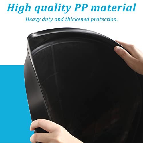 Eccliy 6 Pack Plastic Plant Saucer Heavy Duty Planter Saucers Large Plant Pot Saucers Plastic Water Trays for Indoors and Outdoors Flower Plant Plant Drip (Black,25 Inch) - color: Black, size: 25 Inch, style: Round