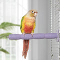 Parrot Perch Birds Nail File Perch Abrasive Surface Ceramic Paw Grinding Stick – Bird Nail File – for Parrots, Budgies, Parakeets, and Cockatiels Bird Cage Accessory (Purple, 7.8Inch) - color: Purple