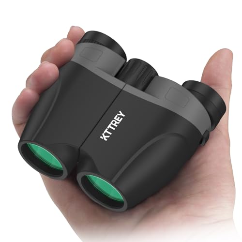 10x25 Compact Binoculars for Adults & Kids - High Power Mini Binoculars with BAK4 Prism & FMC Coating for Bird Watching, Hiking, Cruise Travel - Includes Carrying Case & Neck Strap