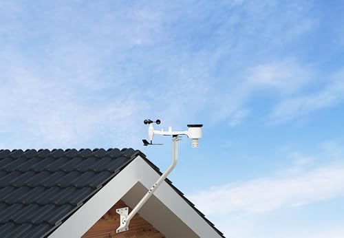 Universal Adjustable Mounting Pole, Steel J-Mount for Attic Outdoor Roof Wall Installation, Weatherproof Mast Pole, Mounting Bracket and Hardware Included (Diameter 1 1/4", Length 33 1/4", White) - size: 33.25"