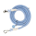 Denim Blue Hands-Free Rope Leash - color: Denim Blue Hands-Free Dog Leash