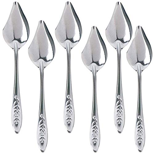 6 Pcs Stainless Steel Bird Feeding Spoon - Narrow Tip for Baby Birds Young Pet Birds, Parrot Milk Spoon Fit Finch Canary Cockatiel Hand Feeding,Spoons for Feeding Nestlings/Hatchlings