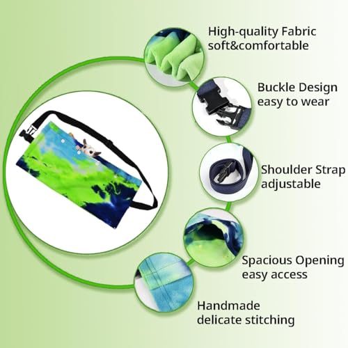 MANON ROSA Sugar Glider Pouch & Harness Set, Bonding Sling for Travel Green | Designed For Sugar Gliders, Secure Bonding Pouch For Bonding, Escape-Proof Harness, Breathable Fabric, Adjustable Shoulder St - color: 02 Green Set