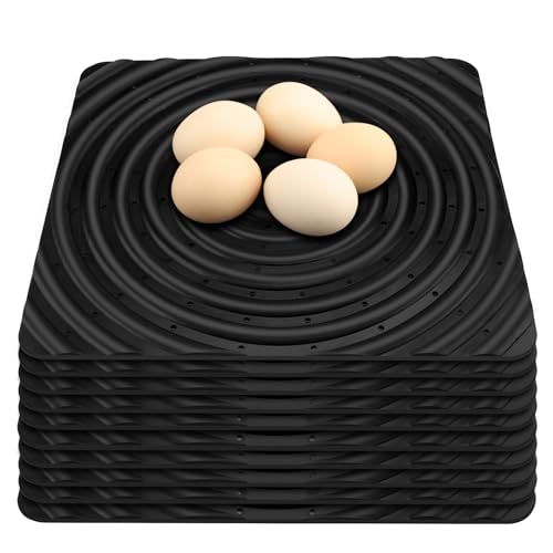 10 Pack Washable Nesting Pads Chicken Nesting Boxes Chicken Bedding for Chicken Coop, 13 x 12 inch - color: 10pack-black
