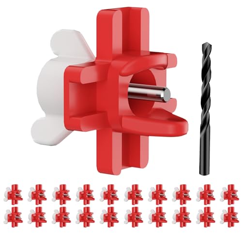 Automatic Chicken Waterer Nipples with Drill Bit (20 Pack Red) | Leak-proof Horizontal Poultry Watering System, Side Mount For Chickens - size: 20 Pack