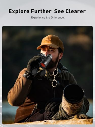 Dawn Series 10x42 Binoculars for Adults - Wide Field of View with Phone Adapter for Bird Watching, Hunting & Stargazing