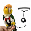 Bird Diapers Bird Harness Tuxedo Flight Suits with 80in Flying Leash Parrot Nappy with Waterproof Inner Layer Urine Wet Suite for Cockatiel Conure Parakeet Macaw Budgie-Black,L - size: L