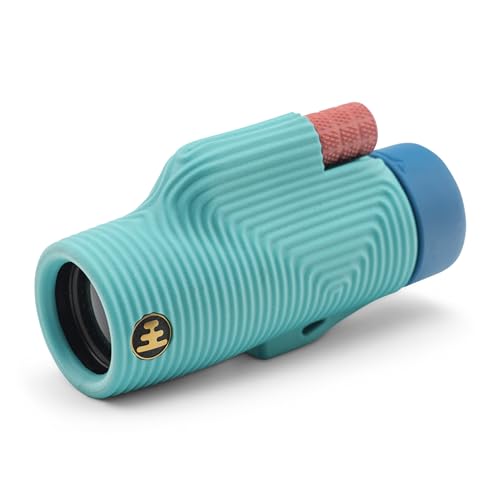 Nocs Provisions Zoom Tube 8x32 Monocular, Bird Watching & Backpacking | 8X Magnification Telescope, Bak4 Prism, Wide Field of View for Wildlife Viewing - color: Tahitian Blue