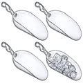 Elsa - 24-Ounce Plastic Ice Scoops (Set of 4), Plastic Utility Scoops, BPA-Free, Food-Grade, Shatter-Proof, Good for Kitchen and Restaurant, Perfect for Home and Commercial Use - style: 24 oz, 4-Pack