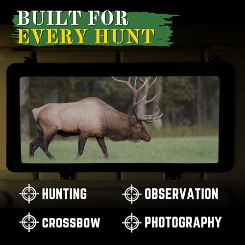 Outta Site Hunting Blind – 4 & 5 Sided High Density Plastic Hunting Blind – 1-2 & 2-3 Person Hard-Sided Ground Blind for Deer, Turkey Hunting – 360 Views – Arctic Snow Camo, Habitat Olive, Thicket Oak - color: Thicket Oak, size: 5 Sided