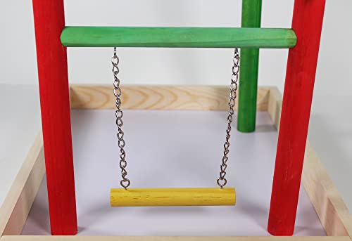 Penn-Plax Bird Life Wooden Playpen – Perfect for Conures, Ring Necks, Quakers, Amazons, and African Greys – Extra-Extra Large Size (Multicolor) - color: Multicolor, size: Extra-Extra Large