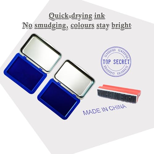 2PCS Egg Date Marking Stamp Ink Pad, 2.95 x 2.16 inches, for Fresh Eggs (Blue) - color: 2 Blue