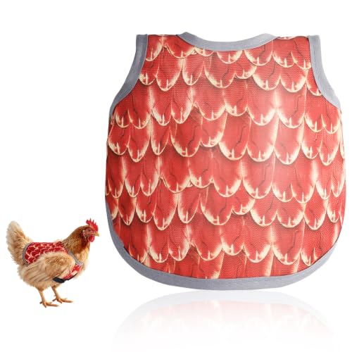 Chicken Saddles for Hens – Adjustable Back Protector with Anti-Peck Straps, Waterproof Oxford Fabric - color: 1-Pack