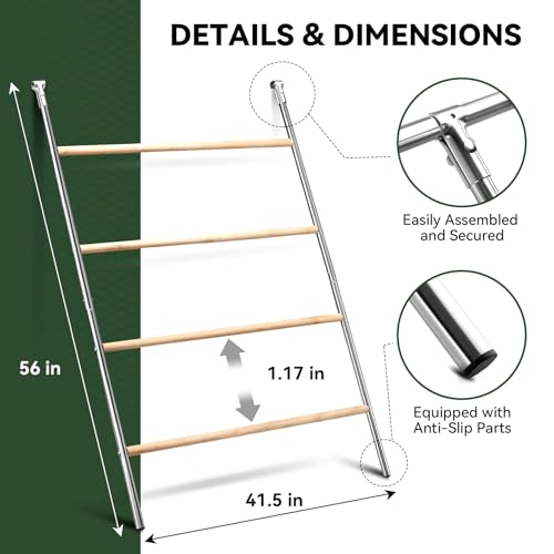 Chicken Coop Roosting Perch,Perfect for Backyard Poultry,Chicken Perch Essentials,Easy to Assemble&Clean,Farm Chicken Toys (56" L x 41.5" W) - size: 56" L*41" W-1pcs