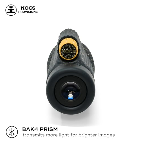 Nocs Provisions Zoom Tube 8x32 Monocular, Bird Watching & Backpacking | 8X Magnification Telescope, Bak4 Prism, Wide Field of View for Wildlife Viewing - color: Twilight Haze Blue LTD