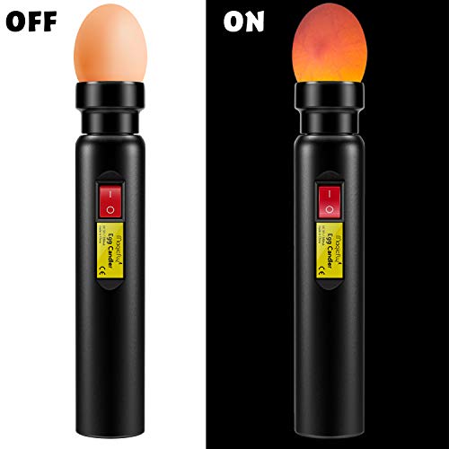 Magicfly Rechargeable Egg Candler Tester for Monitoring Eggs Development, Bright Cool LED Light Candling Lamp