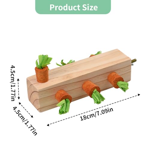 Bird Toys, Bird Chew Toy Cork Wooden Block Parrot Foraging Toys Birdcage Accessories for Conures Parakeets Cockatiels Lovebirds African Grey Macaws (Carrot Cork) - color: Carrot Cork
