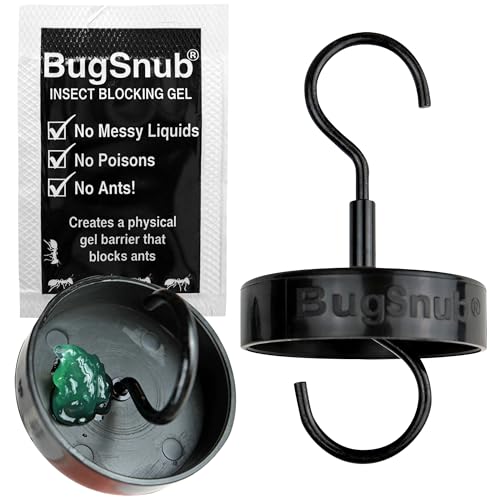 Hanging Ant Guard (1-pack)- Waterless Ant Defense for Hummingbird Nectar Feeders, Unique Upside-down Design, No Liquid Moat, Metal Hooks - size: 1 Pack
