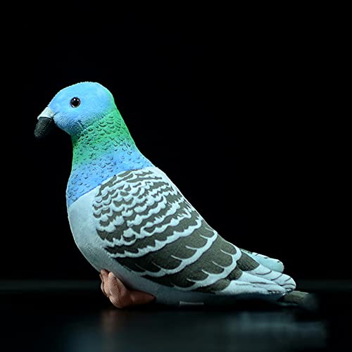Simulation Blue Pigeon Plush Toy - 10 inch Pigeon Blue Stuffed Animal Toy, Cute Pigeon as Gift for Kids - style: Blue Pigeon