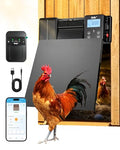 Ortis Solar Powered WiFi Automatic Chicken Coop Door - Patented Anti-Pinch Frameless Design Eliminates Jamming, Remote App & Astronomical Control, IP65 Rated for Rain & Snow