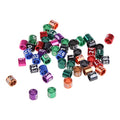 50-Piece Chicken Leg Rings Mix Color Leg Bands Alloy Clip-on Rings for Ducks Gamefowl Small Poultry 3mm/5mm/8mm Bird Leg Rings Leg Bands Metal for Parakeets