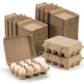 100 Pack Egg Cartons, 3x4 Style Paper Pulp Egg Trays, Sturdy & Reusable Egg Holder 12 Count Dozen Chicken Egg Storage Tray for Farmers, Home Use & Transport - style: 100Pcs Egg Carton