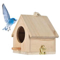 Tfwadmx Wooden Bird House, Hanging Birdhouse for Outside, Garden Patio Decorative Nest Box Bird House for Robin Budgie Swallow Little Sparrow Finch Throstle or Medium Size Birds