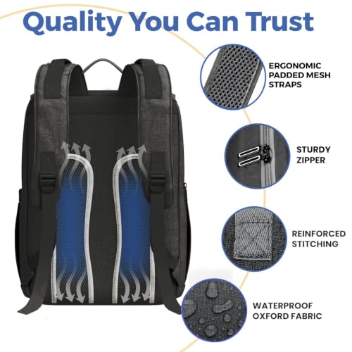 Baby Diaper Bag Backpack - Baby Bag for Girls & Boys, Large Waterproof Diaper Backpack - Baby Shower Gifts for Boys & Registry Must Haves - Travel Diaper Bags with Changing Pad - Newborn Stuff - color: B. Black, style: Classic