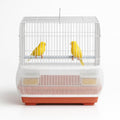 Universal Bird Cage Seed Catcher Universal Mesh Skirt Cover Stretchy Small Animal Cages Cover Pet Removable Durable Protector (White, Small)