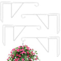 4 Pack Vinyl Fence Hooks, Heavy Duty Durable White Fence Plant Hangers for Outdoor, Over The Fence Hooks, Patio Hooks for Hanging Plants, Flower Baskets, Bird feeders, Lights, Pool Equipment - color: White