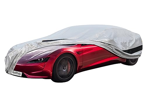 Coupe Car Cover Custom Fit Tesla Roadster 2008-2013, Car Cover Waterproof All Weather for Automobiles, Sun Rain Dust UV Protection. - size: Custom Fit TESLA Roadster