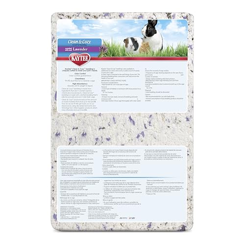 Kaytee Clean & Cozy White Paper Bedding for Guinea Pigs, 100 Liters | Fresher habitats with rabbit bedding. Hamster bedding for small pets. 99% dust-free, absorbs 6x, white bedding - size: 100 Liters