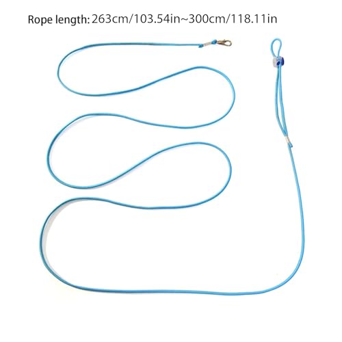 Escape Proof Parrot Bird Leash with Cord Elastic Bird Leash With Metal Ankle Rings Pet Bird Training Rope 3Meter