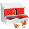 Redants Chicken Nesting Box, Metal Chicken Laying Box with Roll Away Egg Collection, Reversible Wall Mountable Chicken Coop Nesting Boxes for Hens, Ducks, Waterproof, 24"×19.5"×20", Up to 20+ Hens - size: 24.0"L x 19.5"W x 20.0"H