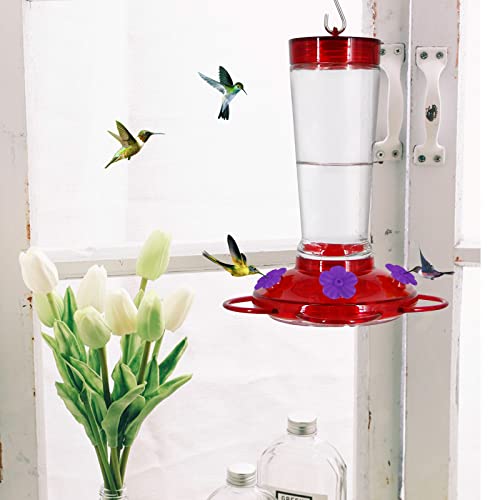 30 Pieces Hummingbird Feeders Replacement Flowers, Feeding Ports Replacement Bird Feeder Replacement Parts for Hummingbird Feeder Hanging Feeder(Purple, Yellow, Orange) - color: Yellow+oOrange+Purple
