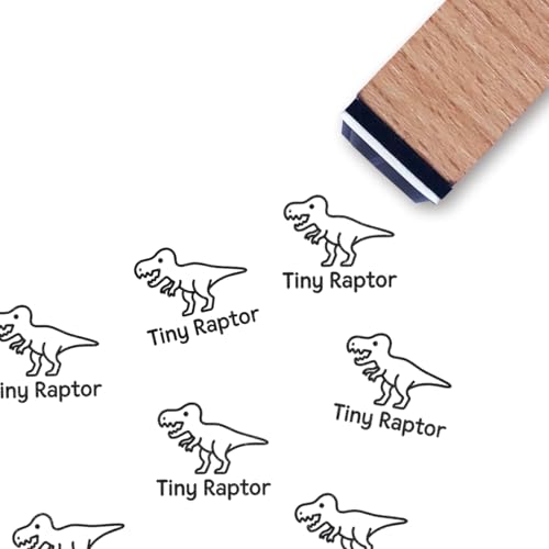 Tiny Raptor Egg Rubber Stamp, 3/5 Inch Small Mini Stamp for Scrapbooking Card Making Planner