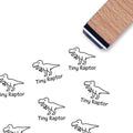 Tiny Raptor Egg Rubber Stamp, 3/5 Inch Small Mini Stamp for Scrapbooking Card Making Planner